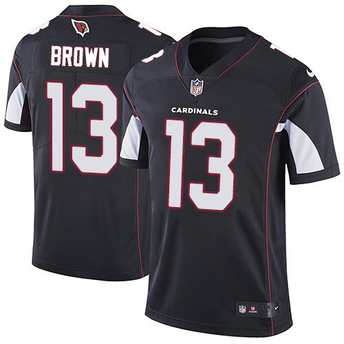 Nike Cardinals #13 Jaron Brown Black Alternate Men's Stitched NFL Vapor Untouchable Limited Jersey
